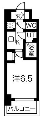 プレサンス梅田北オール(1K/3階)の間取り写真