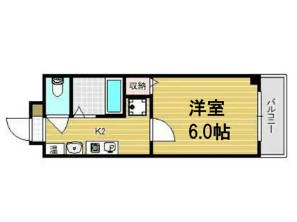 グランパシフィック十三(1K/5階)の間取り写真