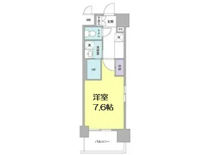 COMFORESPA新大阪(1K/5階)の間取り写真