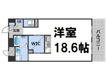 WOLF PACK APARTMENT(ワンルーム/9階)の間取り写真