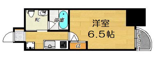 セレニテ梅田北(1K/12階)の間取り写真