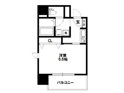 プレミアムステージ新大阪駅前(1K/11階)の間取り写真