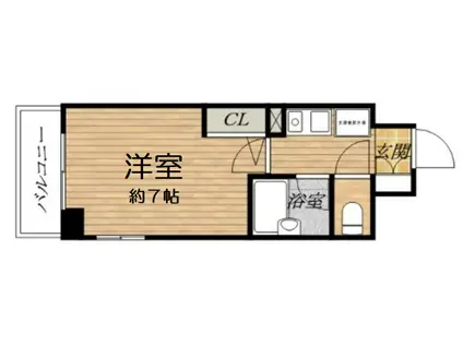 エスリード松屋町(1K/7階)の間取り写真