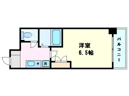 エスリード難波駅前(1K/5階)の間取り写真