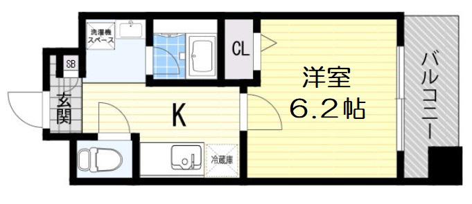 フォレストプラザI(1K/3階)の間取り写真