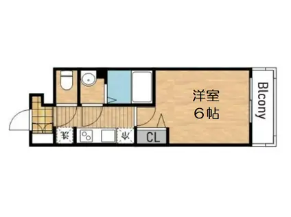 ファステート大阪上本町ソーレ(1K/5階)の間取り写真