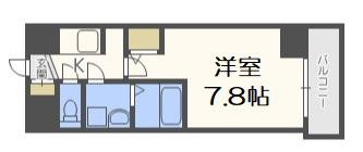 アーデンタワー西本町(1K/5階)の間取り写真