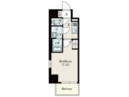 サムティ福島RUFLE(1K/6階)の間取り写真