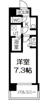 サムティ福島VIVENTE(1K/5階)の間取り写真