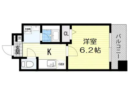 フォレストプラザI(1K/5階)の間取り写真