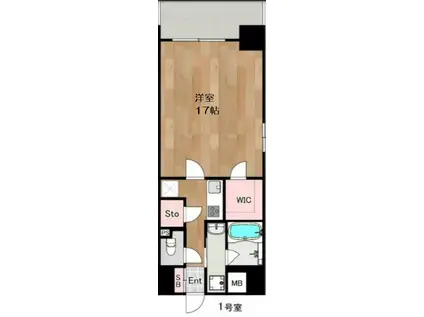 南久宝寺FUKUE2023(1K/10階)の間取り写真