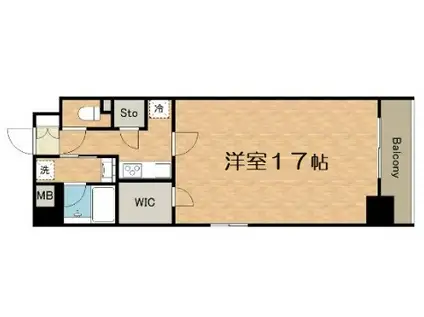 南久宝寺FUKUE2023(1K/13階)の間取り写真