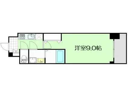 スプランディッド淀屋橋DUE(1K/6階)の間取り写真