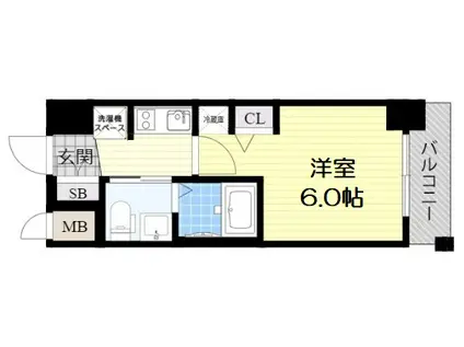 エステムコート新大阪XIリンクス(1K/2階)の間取り写真