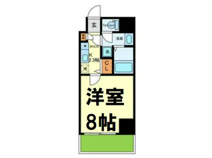 MT空堀(1K/8階)の間取り写真