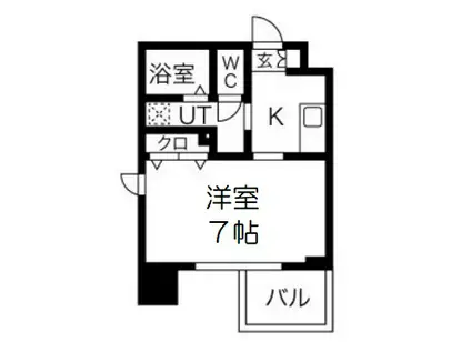 ファーストステージ心斎橋イースト(1K/8階)の間取り写真