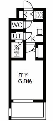 エスリード大阪STATION(1K/7階)の間取り写真