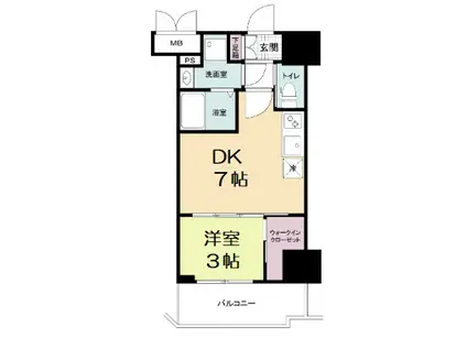 セレニテ福島アリア(1DK/15階)の間取り写真