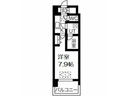 ノース VILLAGE 伍番館(1K/4階)の間取り写真