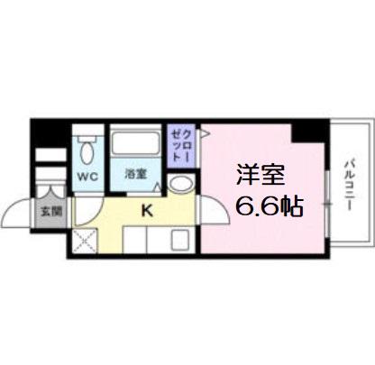 SERENA大阪天満宮(1K/8階)の間取り写真