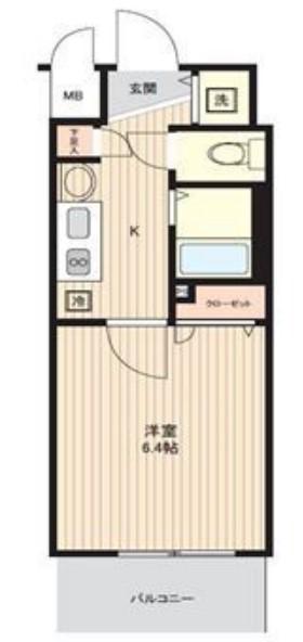 プレサンス新大阪クレスタ(1K/7階)の間取り写真