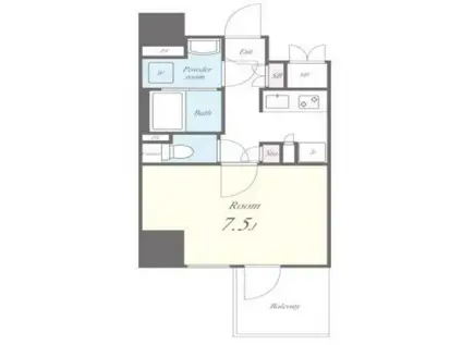 FUJIMAN北梅田(1K/11階)の間取り写真