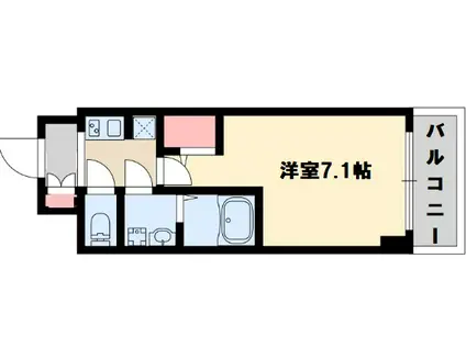 S-RESIDENCE新大阪GARDEN(1K/3階)の間取り写真