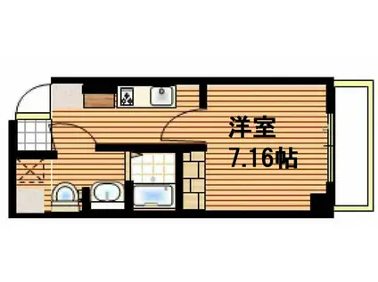 ロイヤルコート立売堀(1K/5階)の間取り写真