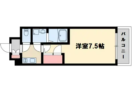 エスプレイス新大阪サウスゲート(1K/3階)の間取り写真