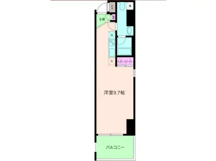 88松ヶ枝ウイング(ワンルーム/2階)の間取り写真