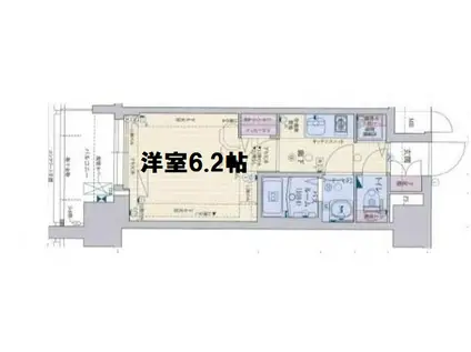 グランカリテ日本橋(1K/8階)の間取り写真