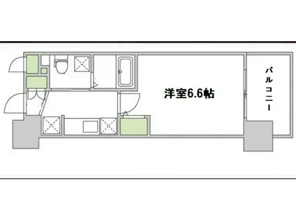 エステムコート梅田・天神橋Ⅱグラシオ(1K/7階)の間取り写真