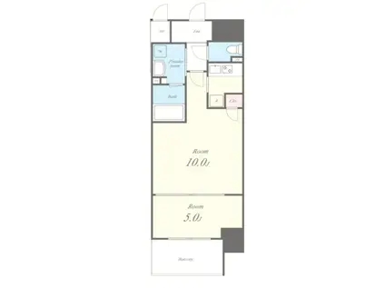 ブリリアントジュネス本町(1LDK/5階)の間取り写真