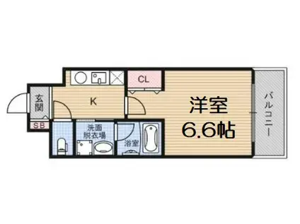 リレイション大国(1K/8階)の間取り写真