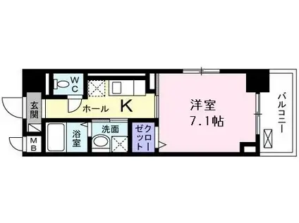 GARBO(1K/4階)の間取り写真