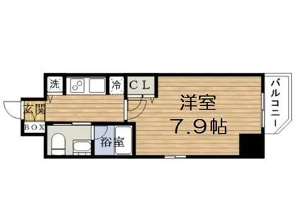 アーデン堺筋本町(1K/9階)の間取り写真