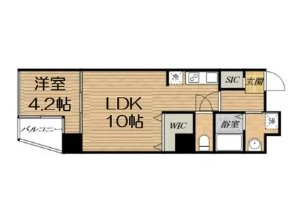 G-STYLE天満橋(1LDK/8階)の間取り写真