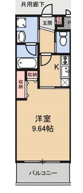 プレジオ新大阪(1K/10階)の間取り写真