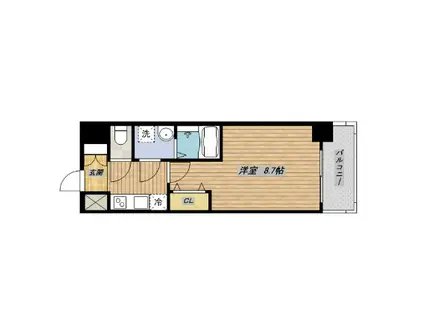 レオンコンフォート桜ノ宮(1K/5階)の間取り写真