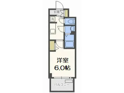 プレサンス新大阪ストリーム(1K/11階)の間取り写真