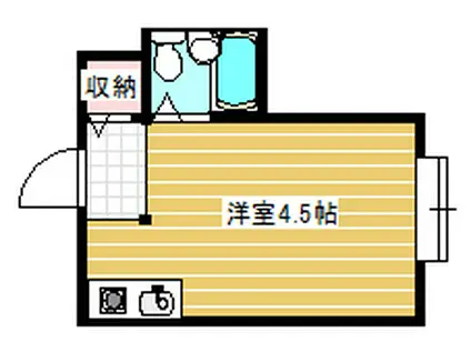 昭和グランドハイツ恵美須(ワンルーム/6階)の間取り写真