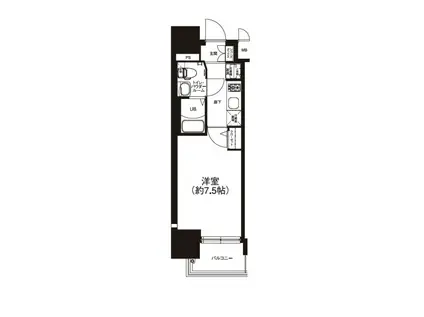 エグゼ大阪DOME CITYグレイス(1K/15階)の間取り写真