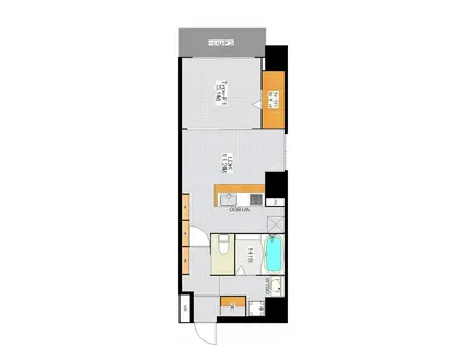 BRAVE北新町(1LDK/3階)の間取り写真