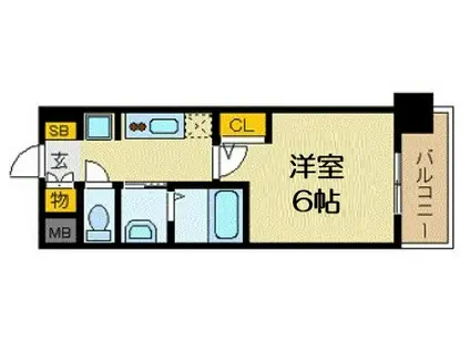 エステムコート新大阪ⅩⅢニスタ(1K/5階)の間取り写真