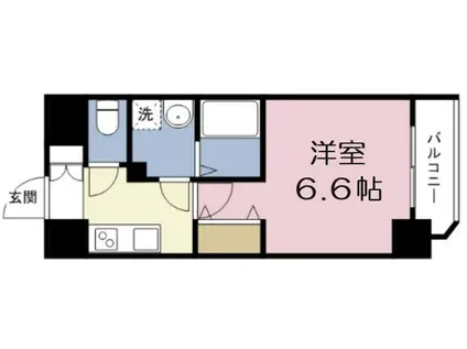 エスプレイス大阪城サウス(1K/7階)の間取り写真