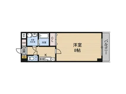 サニーレジデンス吉野(1K/3階)の間取り写真