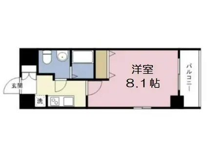 エスリード森ノ宮駅前(1K/11階)の間取り写真