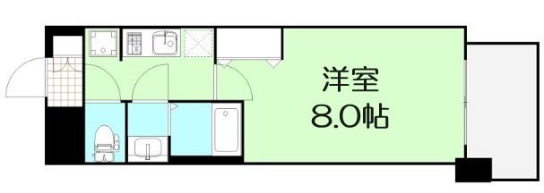 フォーリアライズ梅田レーベン(1K/12階)の間取り写真