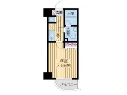 ライブコート北梅田(1K/3階)の間取り写真