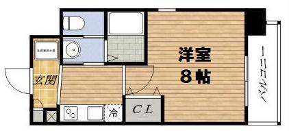 エスリード新大阪コンフォールⅠ番館(1K/5階)の間取り写真